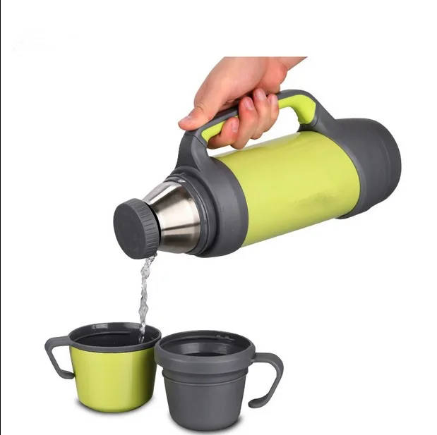 

10% A 8% Double Lid Thermos Bottle for Tea 304 Strainless Steel Vacuum Flasks Thermoses Thermo Mug Thermocup .2L 3 Colors