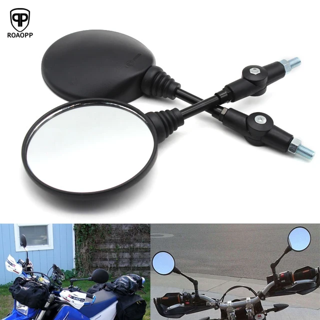ROAOPP Motorcycle Rear Mirrors For Honda XLR125 XLR200 XR250 XR400