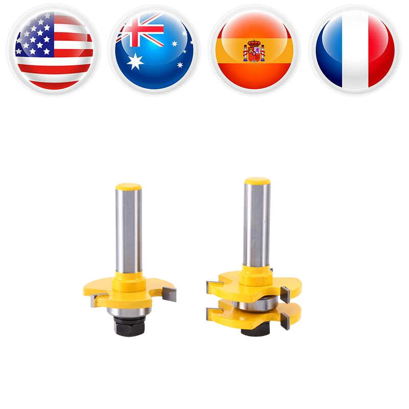 2Pcs/Lot 1/2 " T handle Groove Router Bit Carbide Alloy Woodworking