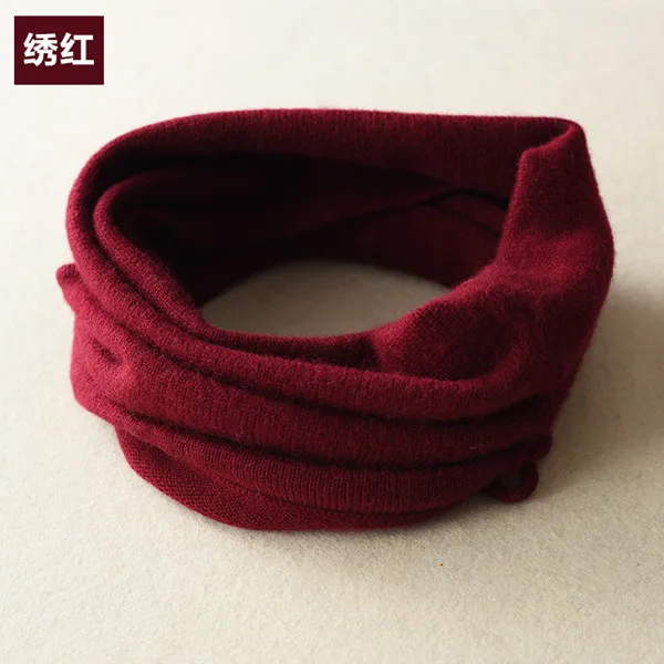 YUNSHUCLOSET women New pattern Cashmere scarf Neck hats 8 kinds of color Higt quality free shipping - Цвет: rust red