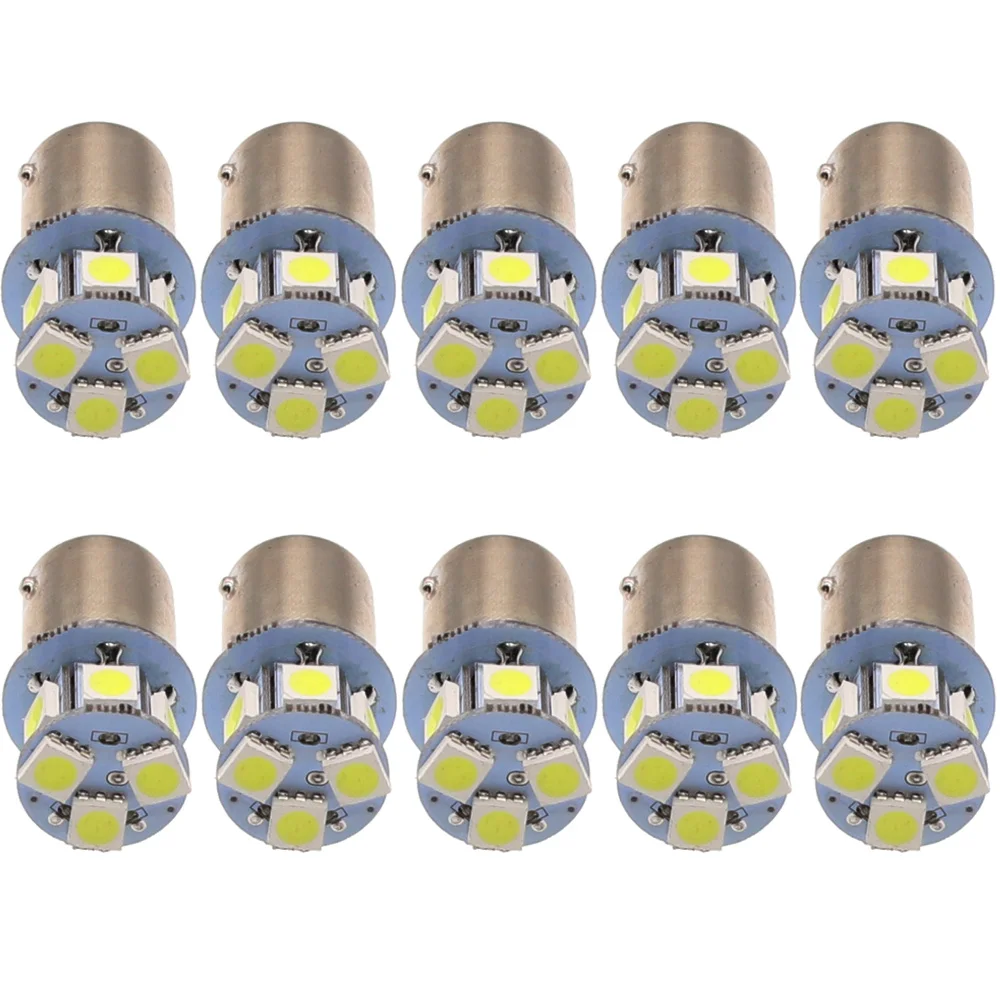 10 шт. Автомобильные светодиодные лампы s25 p21W ba15s 1156 8 led smd 5050 8smd 3 чипа 5050SMD лампа