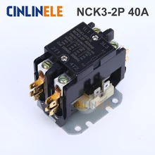 Контактор переменного тока кондиционера Запчасти инструмент Американская классификация проводов 2р 5000W 40A кондиционер протектор 110V 220 V-250 V