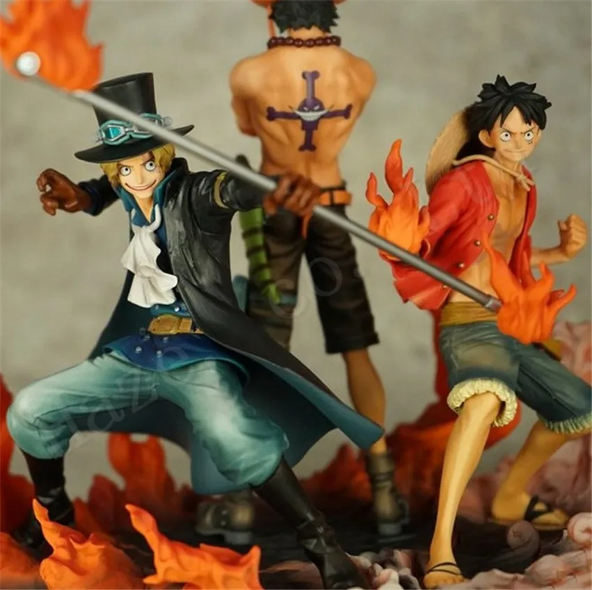 Креативный 1 комплект цельный Luffy PortgasD Ace Sabo новая коробка фигурка игрушки |