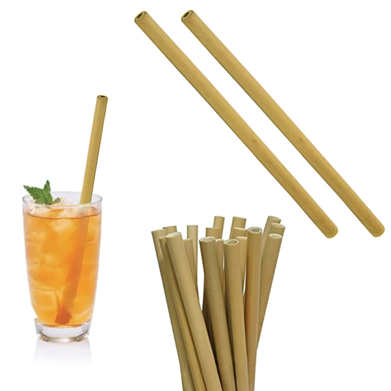1Pcs 24cm Natural Wood Drinking Straw Party Birthday Wedding