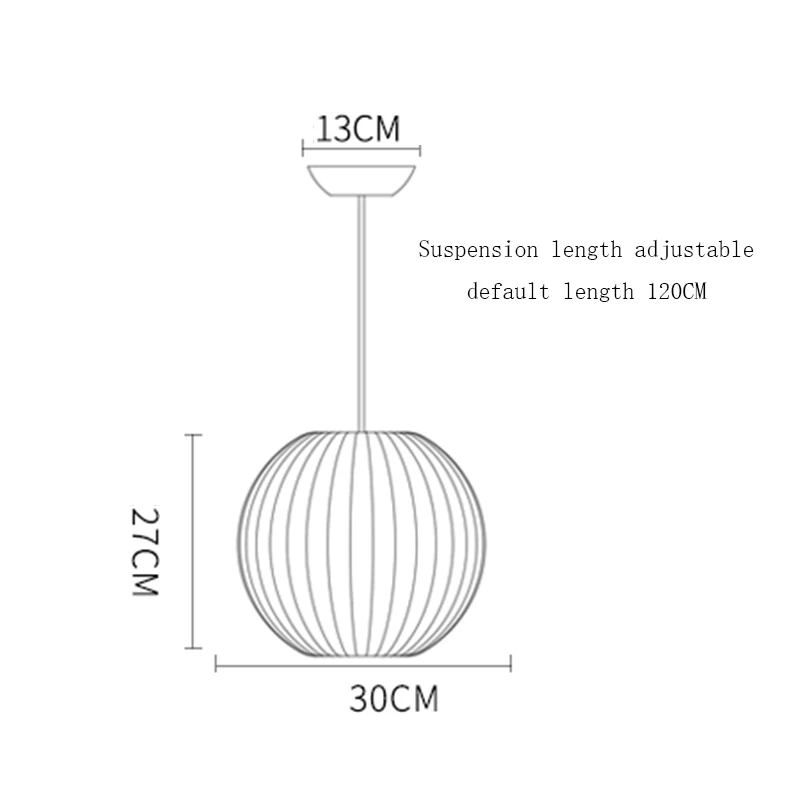 Япония шелк татами Led Люстра лестница датский обеденный зал бар магазин одежды подвесной светильник фонарь абажур Ресторан блеск - Цвет корпуса: C 30CM