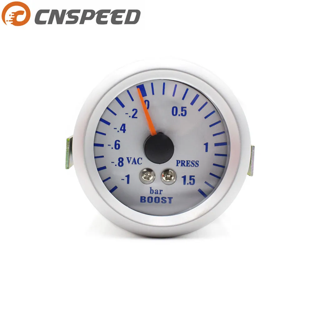 Free shipping CNSPEED Auto Turbo Boost Gauge Bar Gauge 11.5 Bar white