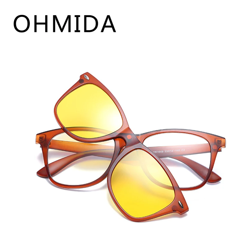 Женские и мужские солнцезащитные очки OHMIDA брендовые дизайнерские зеркальные на