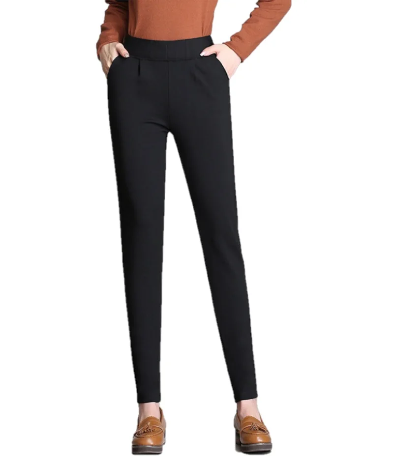 

TENTEN Push up pants women pencil pants high waist trousers ladies full length pants stretch pants office trousers casual