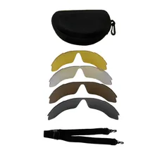 Альпинистские солнцезащитные очки для спорта на открытом воздухе, велосипедные солнцезащитные очки, очки с 5 линзами, Аксессуары для велосипеда, тактические