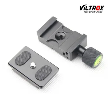 

Viltrox 1/4" Screw Quick Release Plate +Clamp Adapter Mount+Bubble Level for Camera Tripod Monopod Ball Head