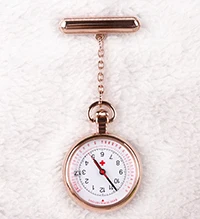 ALK VISION медсестры часы fob медсестры карманные часы доктор лучший бренд кварцевые Броши удобные медицинские часы Подвески Розовое золото серебро - Цвет: ROSE GOLD