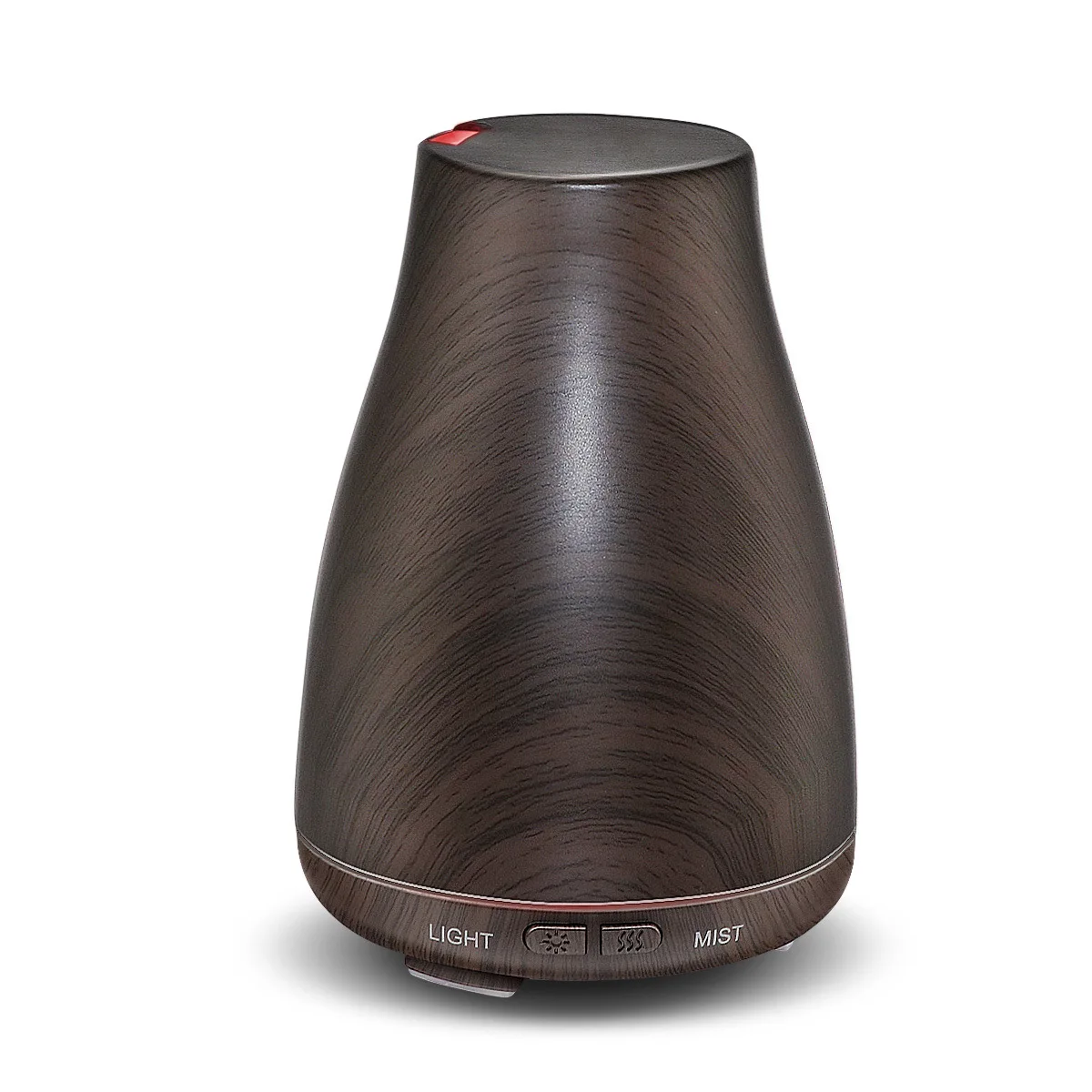

GRTCO Ultrasonic Air Humidifier Aroma Essential Oil Diffuser with Wood Grain 7 Color Changing LED Lights for Office Home 100ML