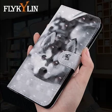 Кожаный чехол FLYKYLIN для Xiaomi Redmi K20 Pro чехлы на Redmi 7A Y3 Note 7 Pro 7 S 4X5 Pro задний откидной Чехол для бумажника собаки кошки Coque