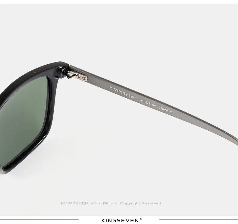 Kingseven Мода 2017 г. Алюминий TR90 поляризационные Солнцезащитные очки для женщин Для женщин унисекс квадратный Для мужчин дизайнер uv400 вождения