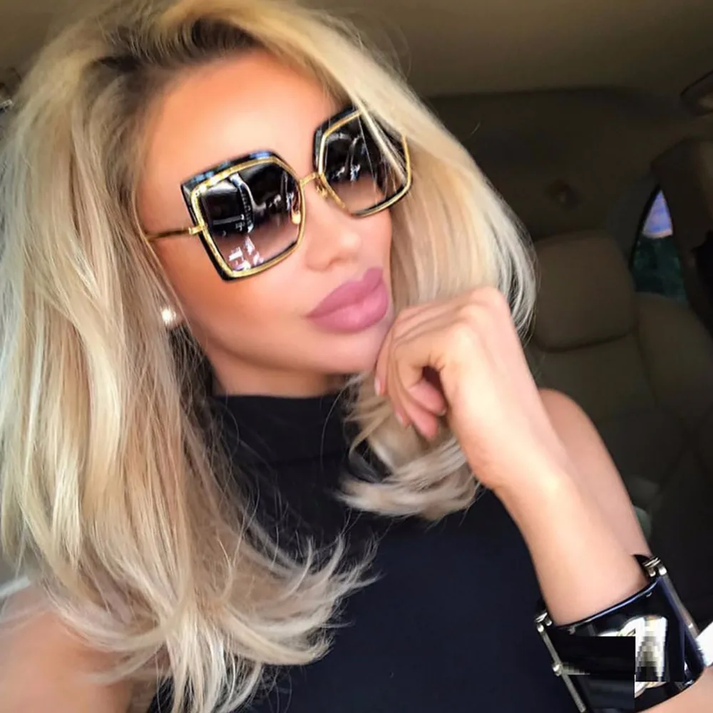 

Cat Eye Pink Sunglasses Woman Shades Mirror Female Square Sun Glasses For Female Coating Gafas 2018 Fashion Brand Sunglasses