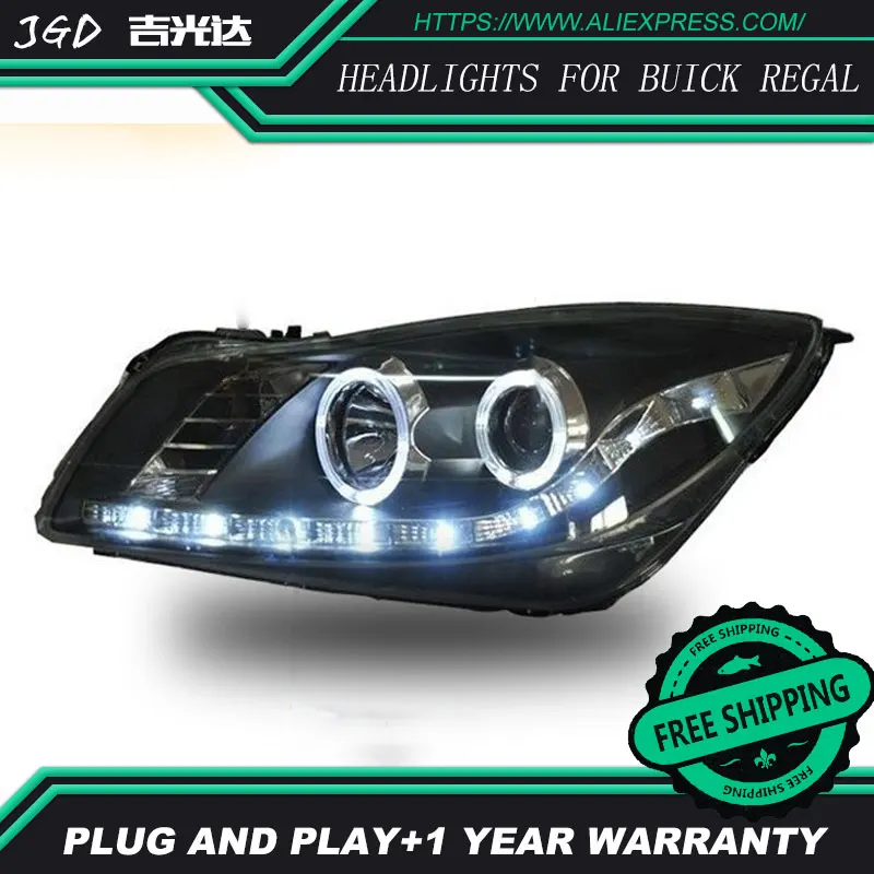 Car Styling Head Lamp for Buick Regal headlights 2009-2013 LED Headlight DRL Daytime Running Light Bi-Xenon Lens HID Accessories