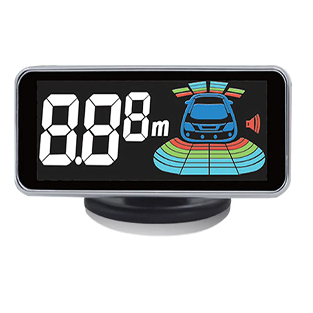 OkeyTech Parktronic Parking Sensor 4 Sensor Reversing Radar Detector LED Digital Car Parking Assistance Alarm System FOR All Car