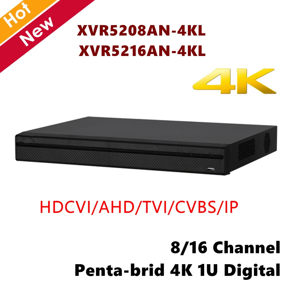 Dh Xvr5208an 4kl Xvr5216an 4kl 8ch 16ch Penta Brid 4k 1u Digital Video Recorder Support Hdcvi Ahd Tvi Cvbs Ip Video Inputs Surveillance Video Recorder Aliexpress
