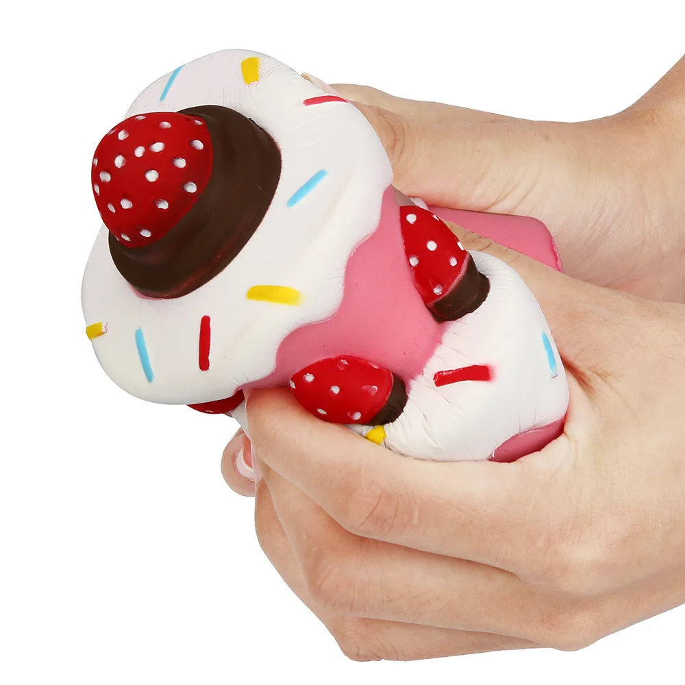 Сладкий мягкий Моти Jumbo клубника торт ароматизированный супер медленно