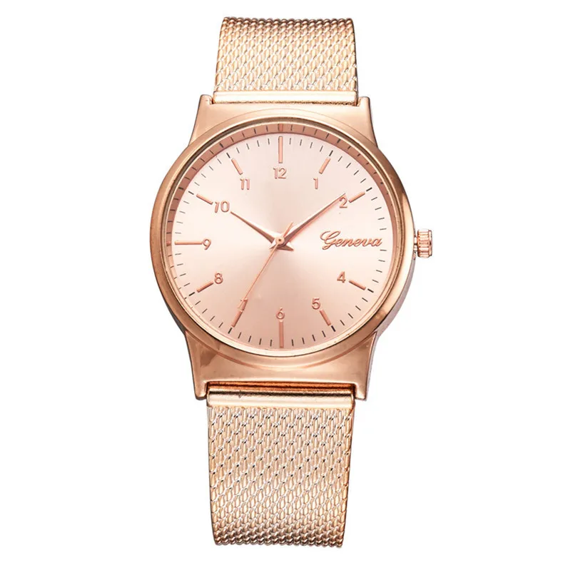 Temperament Fashion Mesh Belt Ladies and Men's Gift Quartz Watch Women Watches Stainless Steel Bands #4a2 (1)