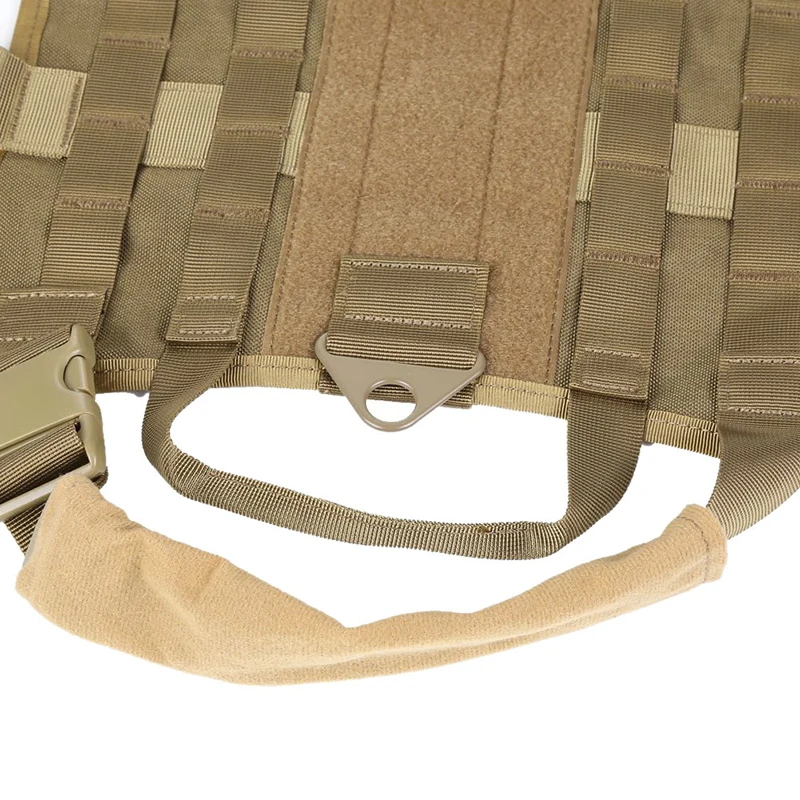 Military Tactical Pet Dog Harness Working Dog Vest Nylon Training Running Collars For Medium Large Dogs German Shepherd Pitbull