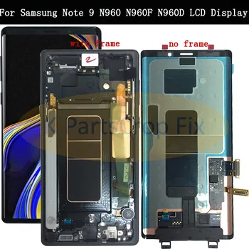 

Super AMOLED for Samsung Note 9 N960 N960F N960D LCD Screen 6.4" inch Replacement Display Digitizer touch screen assembly+frame