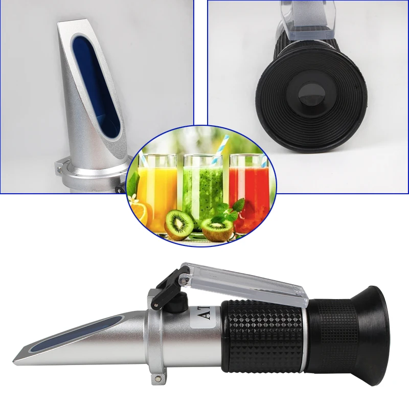 

0-90% Brix RHB-90ATC Optical Refractometer Sugar Beer Fruit Sugar Meter test for suger beer
