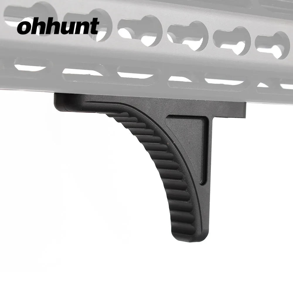 Тактический ohhunt Охота рука стоп handstop баррикады отдых для KeyMod Handguard Стандартный Интерфейс Алюминий черный загар