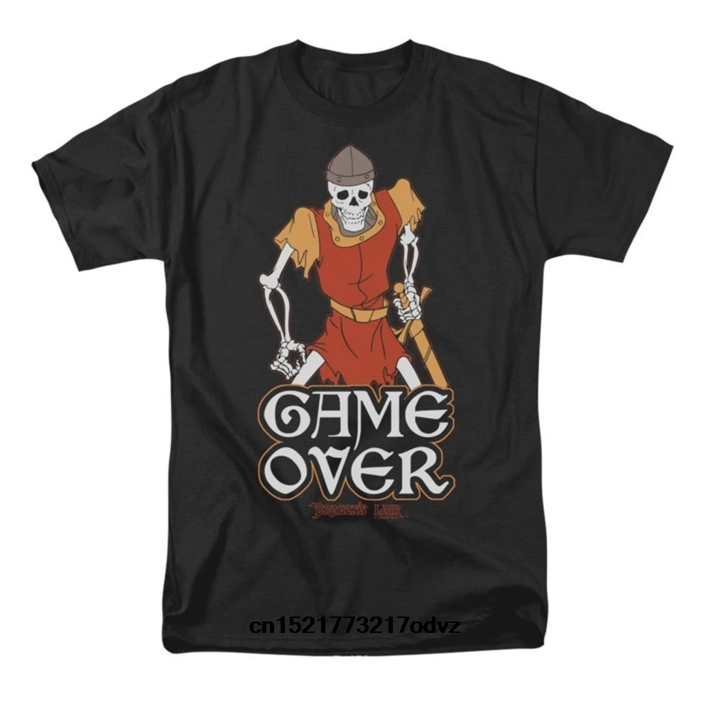 

Men T shirt Dragons Lair Game Over Cotton funny t-shirt novelty tshirt women