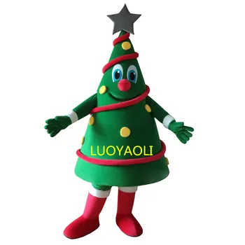 

Hot Sales Green Christmas Tree Mascot Costume Free Shipping