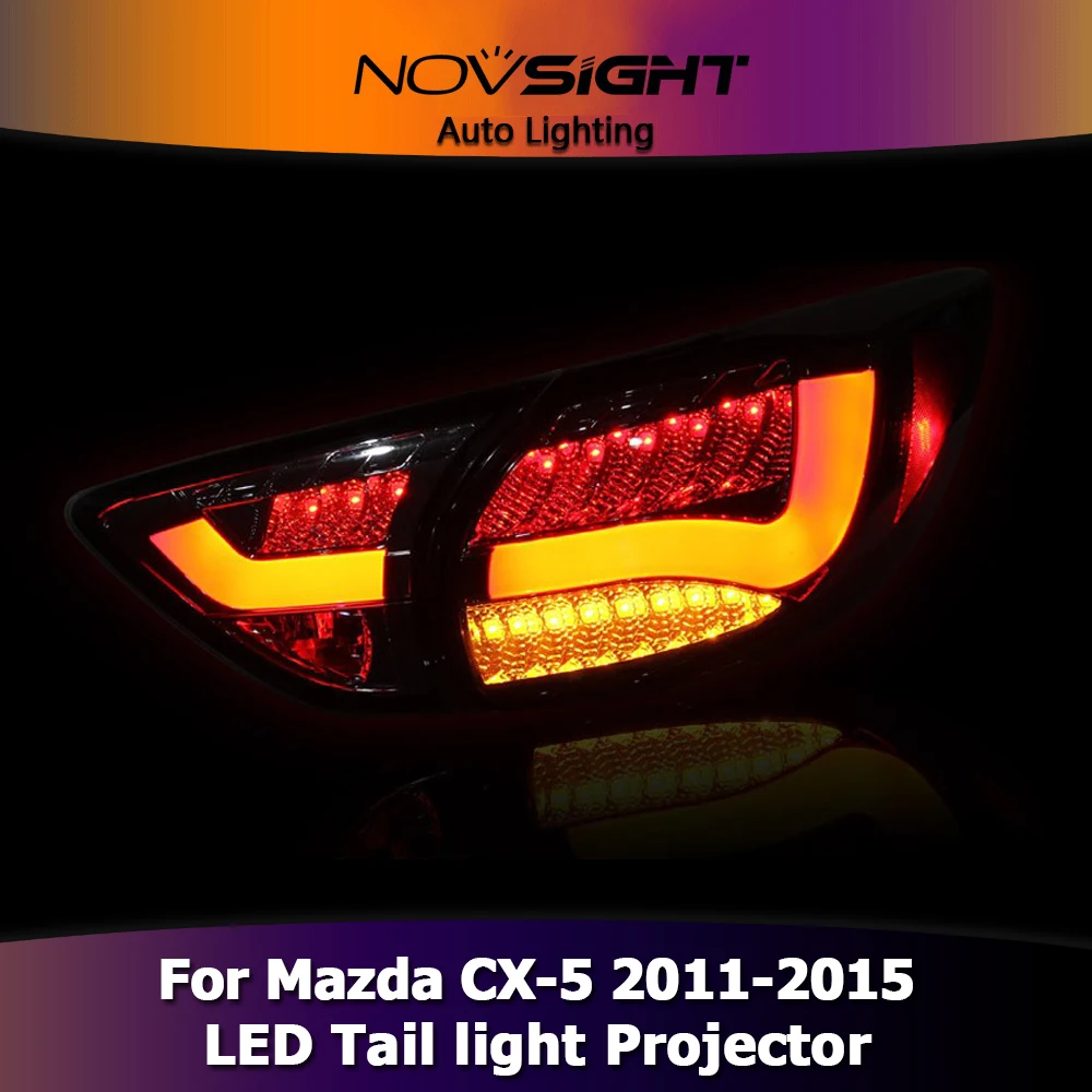 NOVSIGHT 2 шт. Автомобильный светодиодный светильник на голову в сборе проектор Halo Кольцо DRL противотуманный светильник для Mazda CX-5 2011