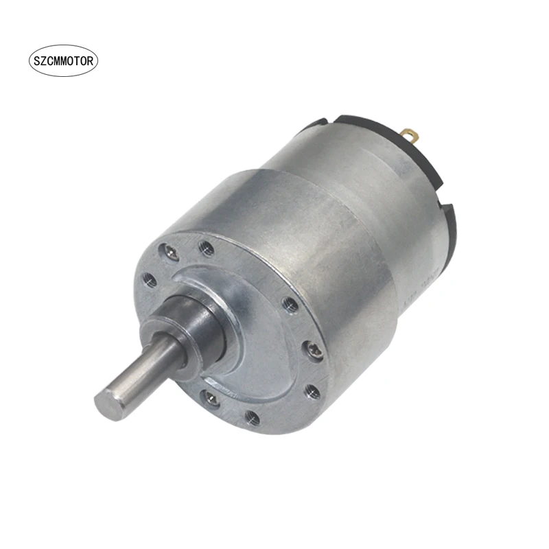 

37mm Diameter Gearbox Geared Motor Eccentric shaft Metal Gear Gearmotor DC 12V 24V Low Speed Gear Motor