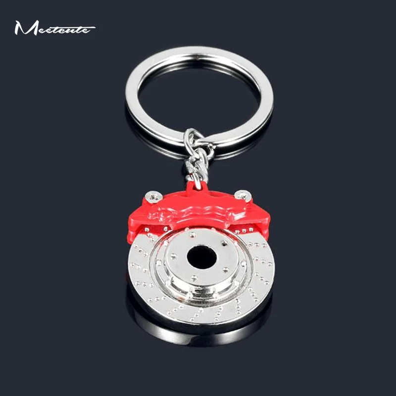 

Meetcute Metal Auto Parts Disc Brake Keychain Hub Calipers Key Ring For Car Pendant Key Chain For Man Gift Trinkets