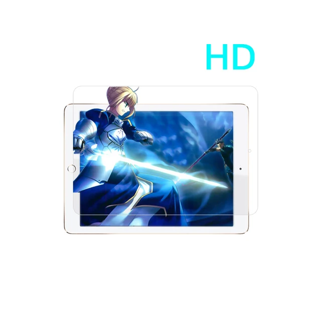 IPad 에어 3 에어 플러스 9.7 투명 광택 전면 화면 보호 필름 + 깨끗한 천에 대한 고품질 HD lcd 화면 보호 필름
