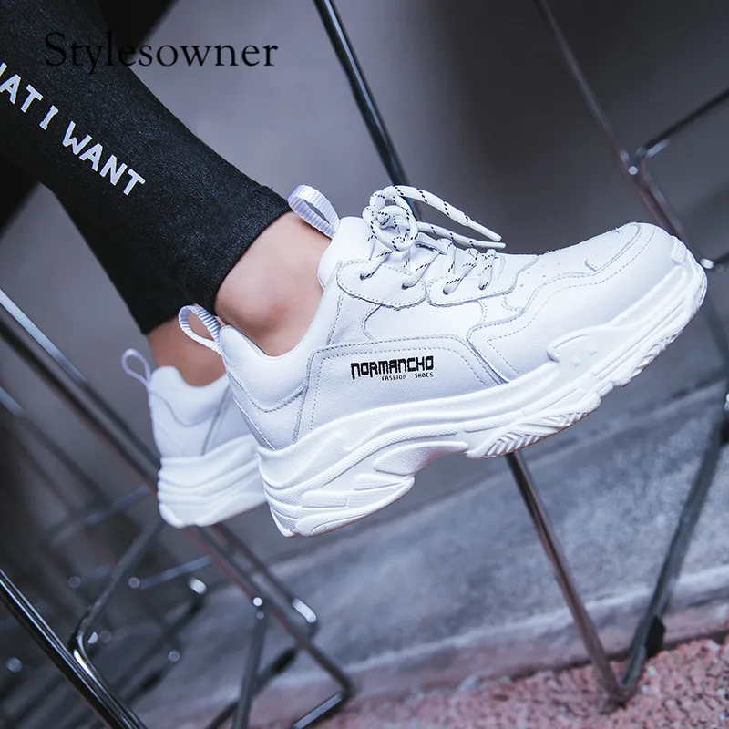 Stylesowner популярный стиль корейский Лидер продаж Белые Повседневные кроссовки
