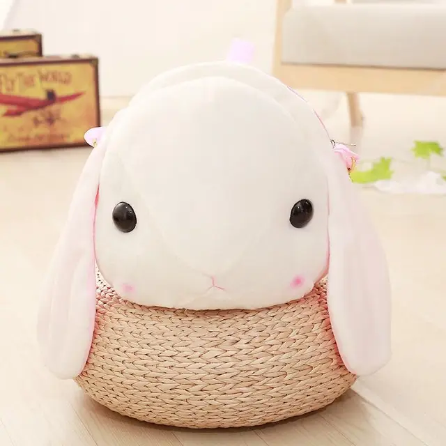 Cute Plush Rabbit Backpack Japanese Kawaii Bunny Backpack Stuffed Rabbit Toy Children School Bag Gift Kids Toy For Little Girl
