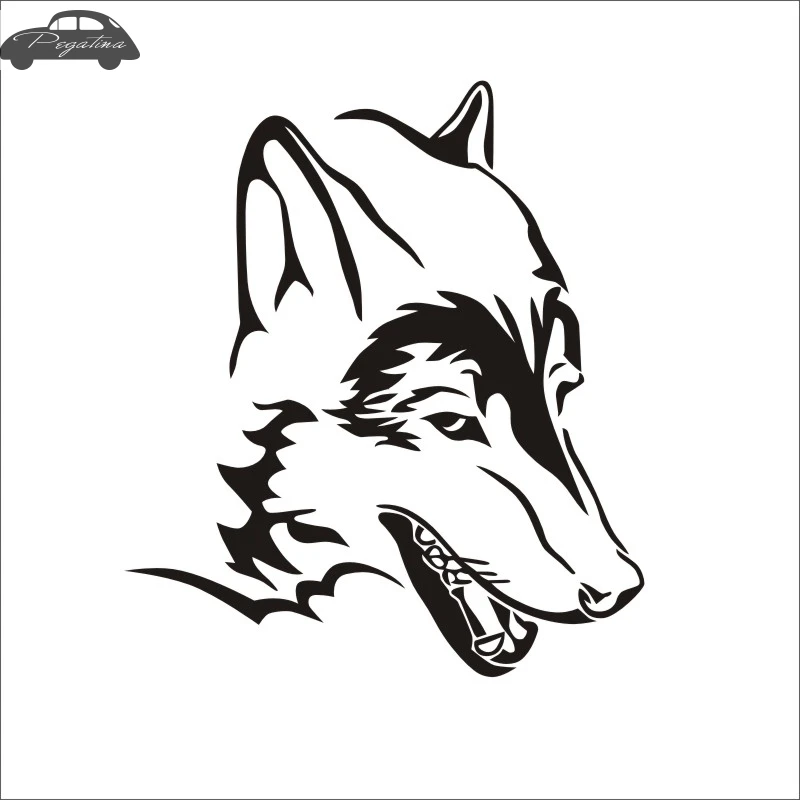 Pegatina Wolf Sticker Lobo Decal Hollow Sticker Car Window Vinyl Funny Poster