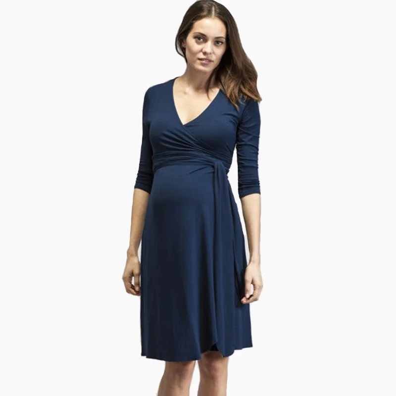Maternity Clothes Lycra Maternity Dress Nice Evening Party Dress For Pregnant Women Elegant