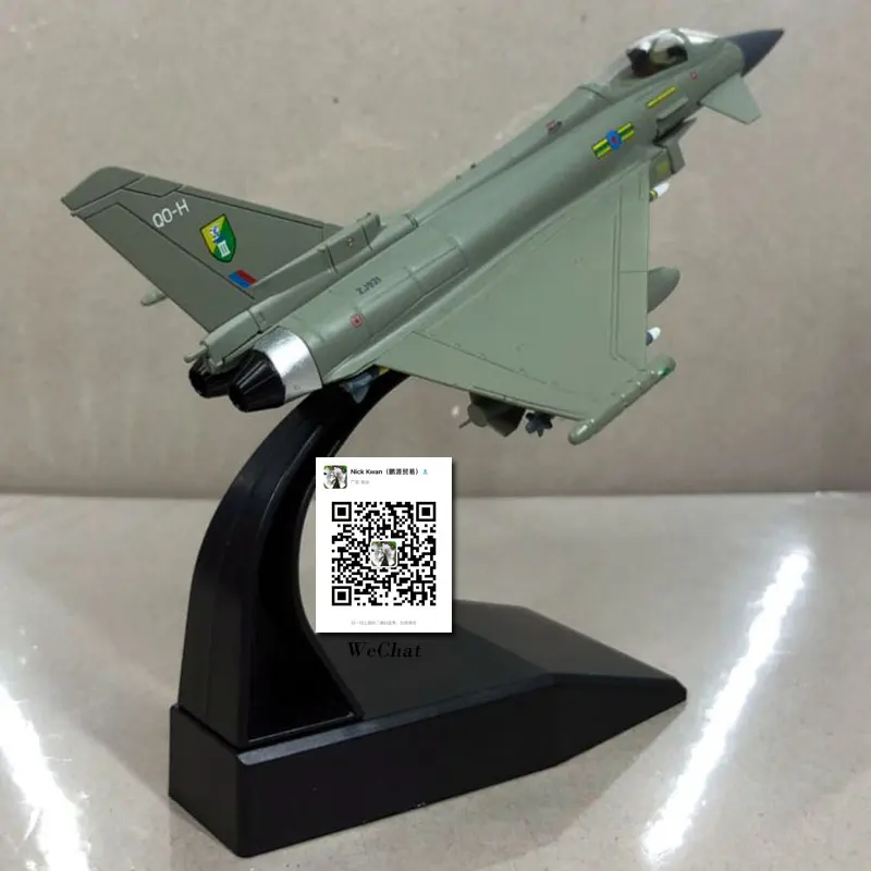 AMER 1/100 масштаб военная модель игрушки евроистребитель Тайфун EF-2000 истребитель литой металлический самолет модель игрушки для сбора, подарок