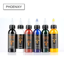 Phoenixy 30 мл натуральные татуировки пигмента перманентного макияжа 4/6 шт, смешанные цвета, чернила для татуировок для татуажа, пигмент для мануального татуажа тела Профессиональный Красота товары для рукоделия