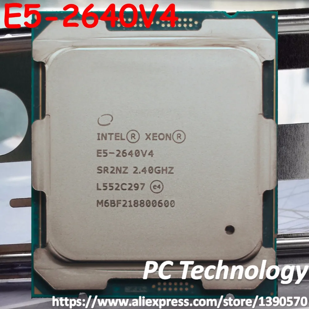 Оригинальный процессор Intel Xeon E5 2640V4 2 40 ГГц 10 ядер 25 Мб SmartCache 2640 V4 90 Вт с бесплатной