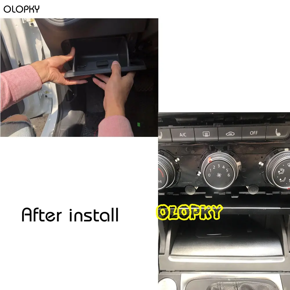 Olopky для Volkswagen QI Беспроводной зарядки Скрытая зарядное устройство мобильного