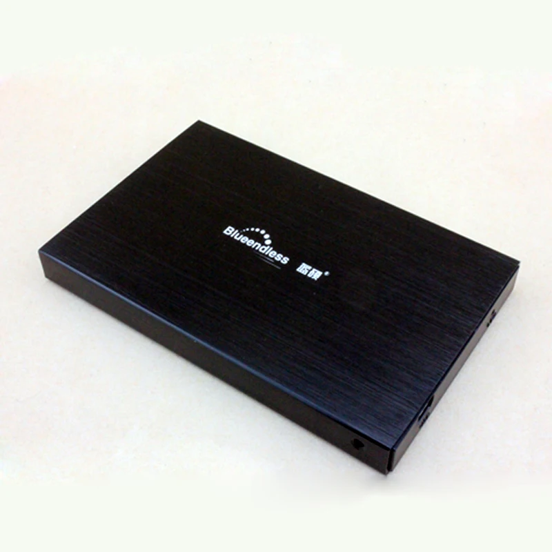 2pcslot Aluminum HDD Caddy SATA usb 2.0 hard disk enclosures 2.5 inch laptop mobile hard drive box carry case for 1TB hdd ssd  (4)