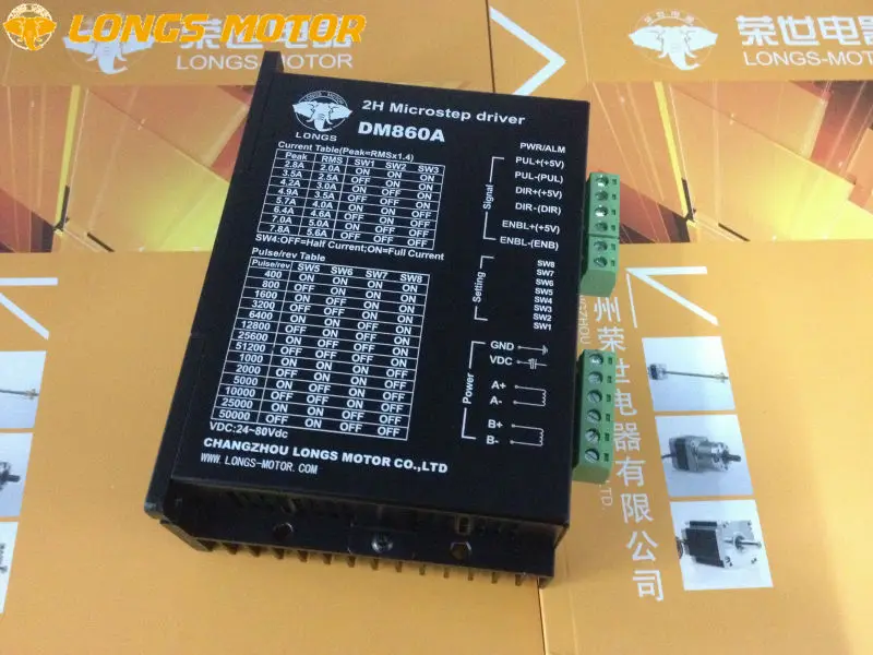 Шаговый двигатель 1 Ось Nema34 34HS9840 1090 oz. in = 7.0N. m 4A драйвер DM860A высокий крутящий