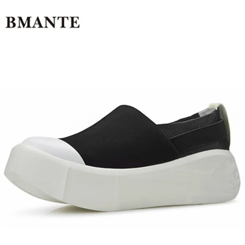 

Bmante Men Genuine Leather Boat Shoes Height Increasing Platform Slip-On Flats Sneaker Trainers Male Adult Casual Shoes Owen