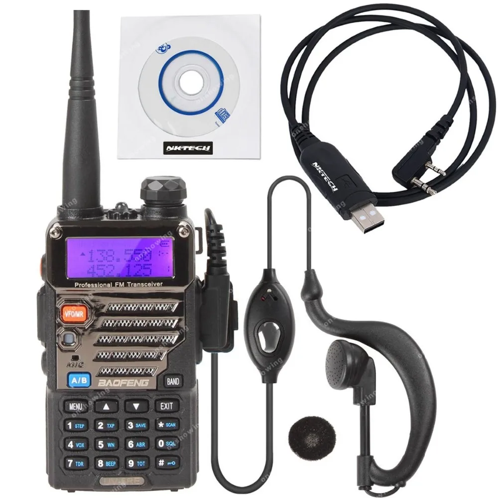 Baofeng UV-5RE двухдиапазонный УКВ 136-174/400-520 мГц 5 Вт cdcss FM ветчиной трансивер
