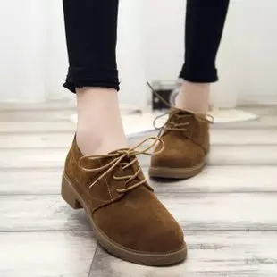 Chaussure Daim Femme A Lacets