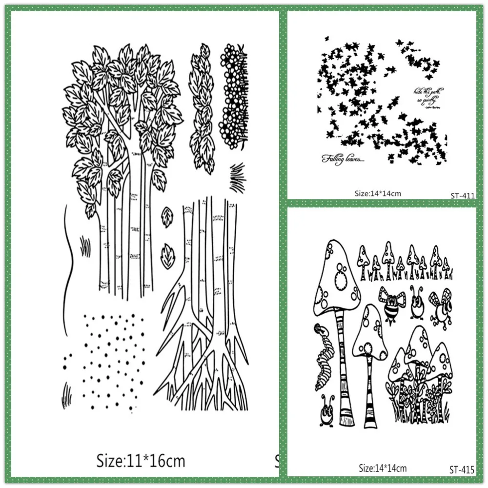 

ZhuoAng beautiful scenery Transparent Clear Stamps /Silicone Seals for DIY Scrapbooking photo album/Card Making