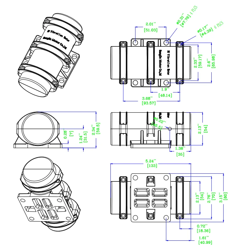 12V вибрационный мотор, Электрический массажный стол/вакуумный уборщик Оборудование Вибрационный двигатель машины для производства бумажных ламинатов мотор 0.5A