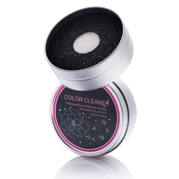 

powder blush cleaner sponge makeup brushes remover brush washer quick cleaner removes shadow color round cleaning tool toiletry